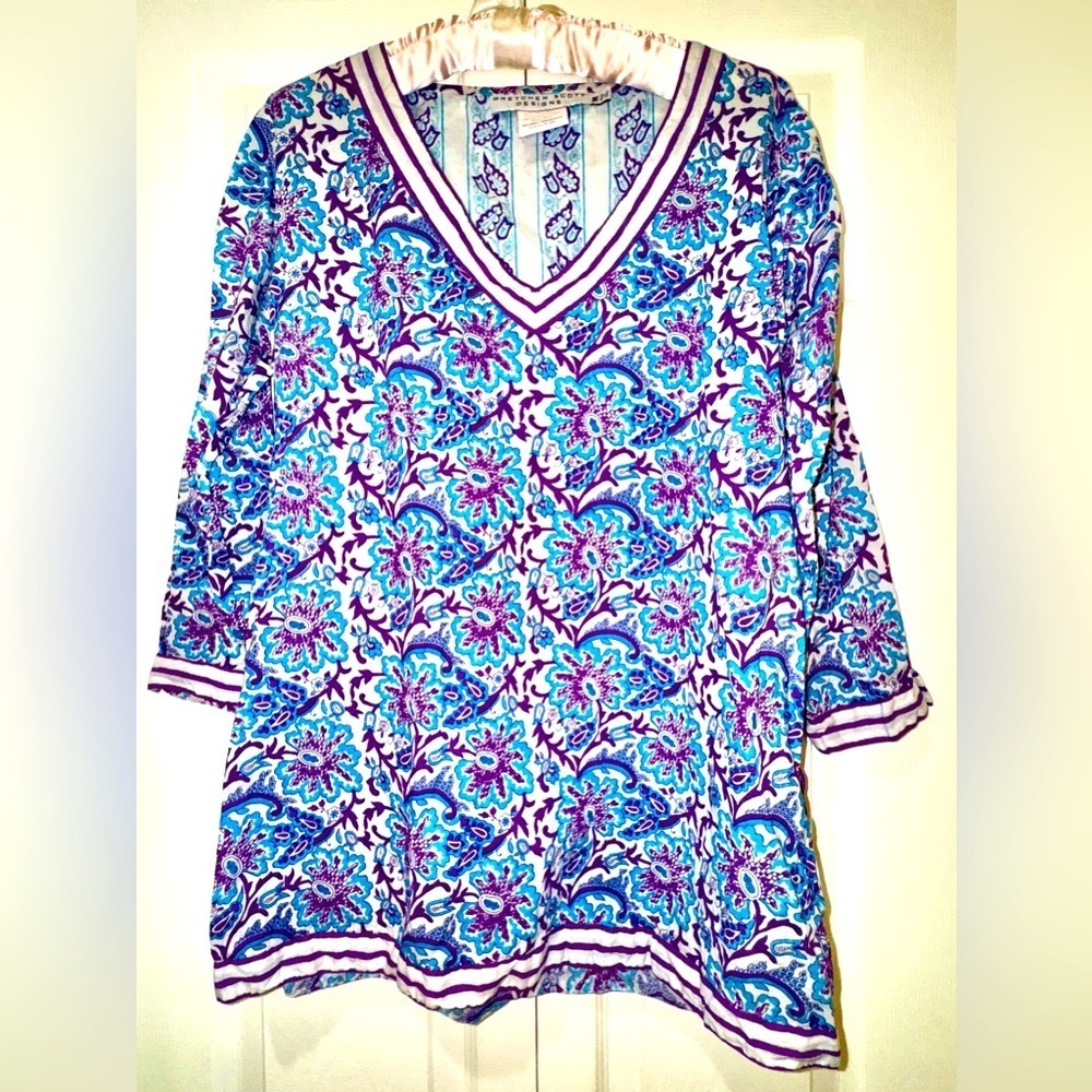 Gretchen Scott cover up tunic. Size medium. VGUC